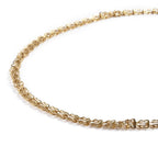 Halskette, ca. 60+5 cm in 316L Edelstahl , goldfarben