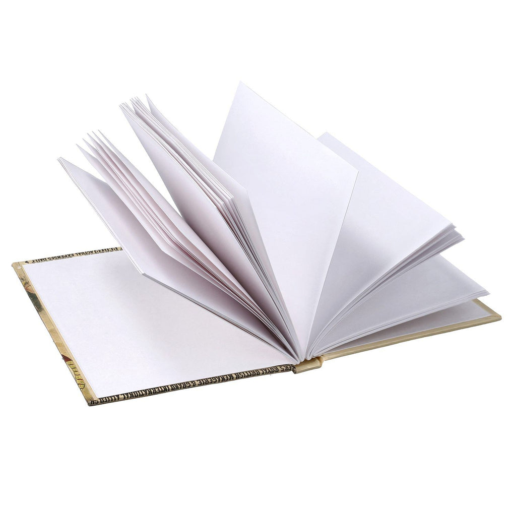 Hardcover Notizbuch mit Kupfer Kugelschreiber, Zirkus-Muster, grün