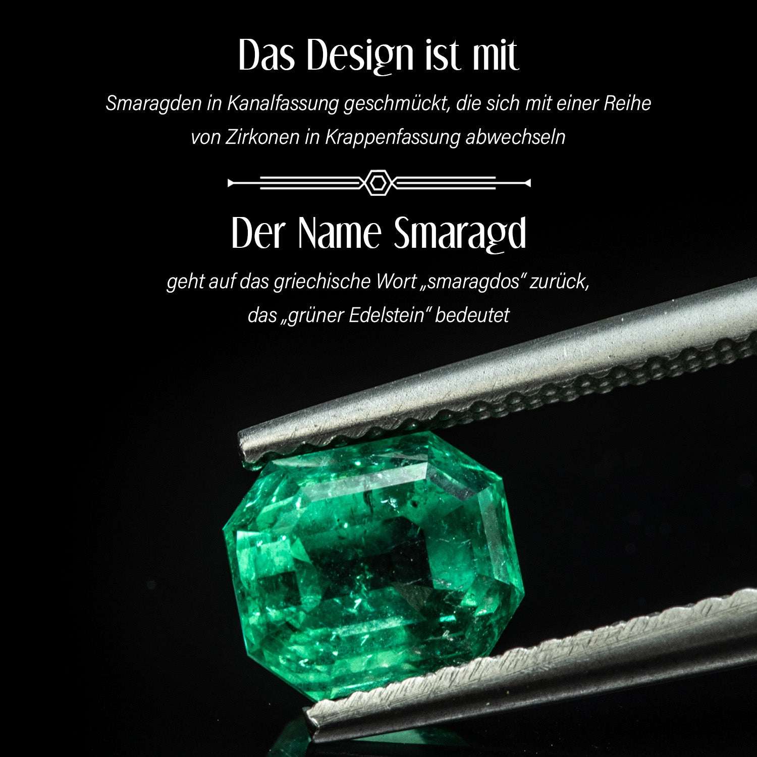 Kagem Sambischer Smaragd, Weißer Zirkon Anhänger mit Kette, 925 Silber 750 Gelbgold Vermeil ca. 1.87 ct