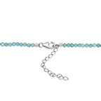 AAA Herz Labradorit (30x25mm), Apatit Anhänger mit Kette ca. 45 cm, 925 Silber Rhodiniert und 750 Gelbgold Vermeil ca. 85.00 ct