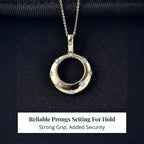 D'Joy Lab Grown Diamant SI-GH Schmuckset ca. 50 cm 925 Silber 750 Gelbgold vermeil ca. 0.15 ct