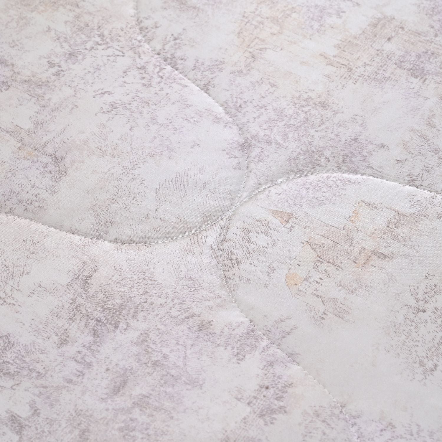SERENITY NIGHT High-Tech Cooling-Steppdecken-Set mit edler, temperaturregulierender Maulbeeren-Seiden-Füllung und MOP Knöpfe, 135x200 - 40x80 cm, Gold