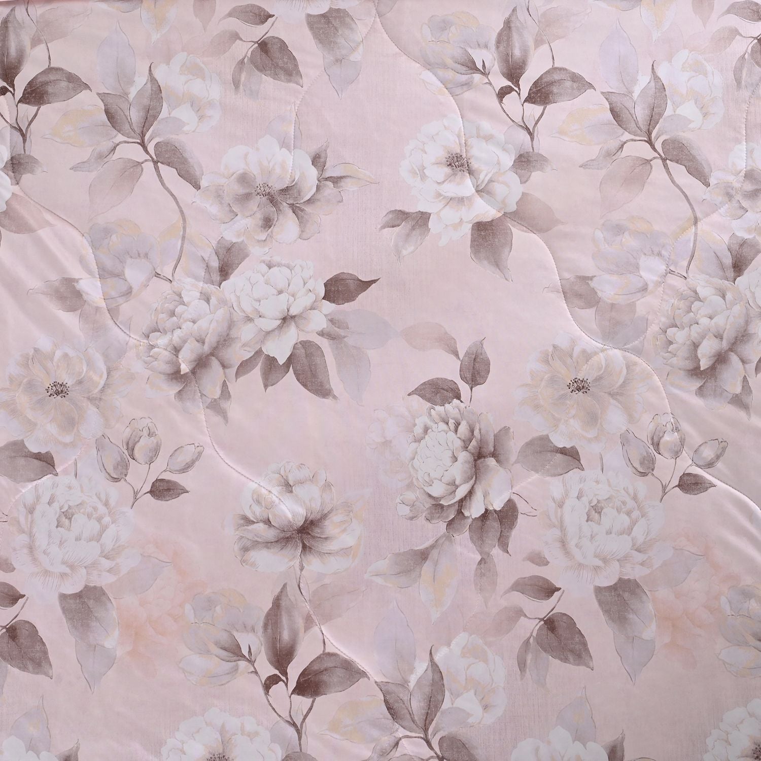 SERENITY NIGHT High-Tech Cooling-Steppdecken-Set mit edler, temperaturregulierender Maulbeeren-Seiden-Füllung und MOP Knöpfe, 135x200 - 40x80 cm, Rosa