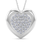 LUXURIANT DIAMOND - Lab Grown Diamant SI-GH SGL zertifiziert Schmuckset ca. 50 cm 925 Silber Rhodiniert ca. 1,00 ct.
