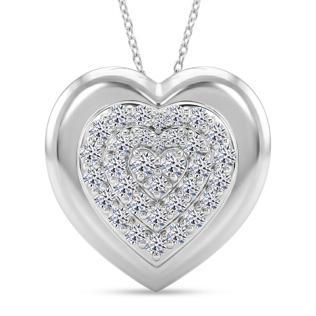LUXURIANT DIAMOND - Lab Grown Diamant SI-GH SGL zertifiziert Schmuckset ca. 50 cm 925 Silber Rhodiniert ca. 1,00 ct.