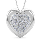 LUXURIANT DIAMOND - Lab Grown Diamant SI-GH SGL zertifiziert Schmuckset ca. 50 cm 925 Silber Rhodiniert ca. 1,00 ct.