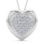 LUXURIANT DIAMOND - Lab Grown Diamant SI-GH SGL zertifiziert Schmuckset ca. 50 cm 925 Silber Rhodiniert ca. 1,00 ct.