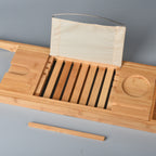 Badewanne Caddy Ablage aus Bambus, Größe 70x22 cm, Braun