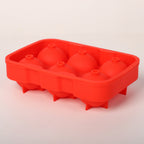 2er-Set Eiswürfelbehälter mit Deckel, Größe 12x17,5x5 cm, Blau und Rot