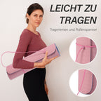 TPE rutschfeste Yogamatte, 183x61 cm, Rosa