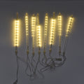 Meteorschauer warmweiße LED Lichterkette, Größe 30x330 cm, Weiß