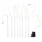 Meteorschauer warmweiße LED Lichterkette, Größe 30x330 cm, Weiß