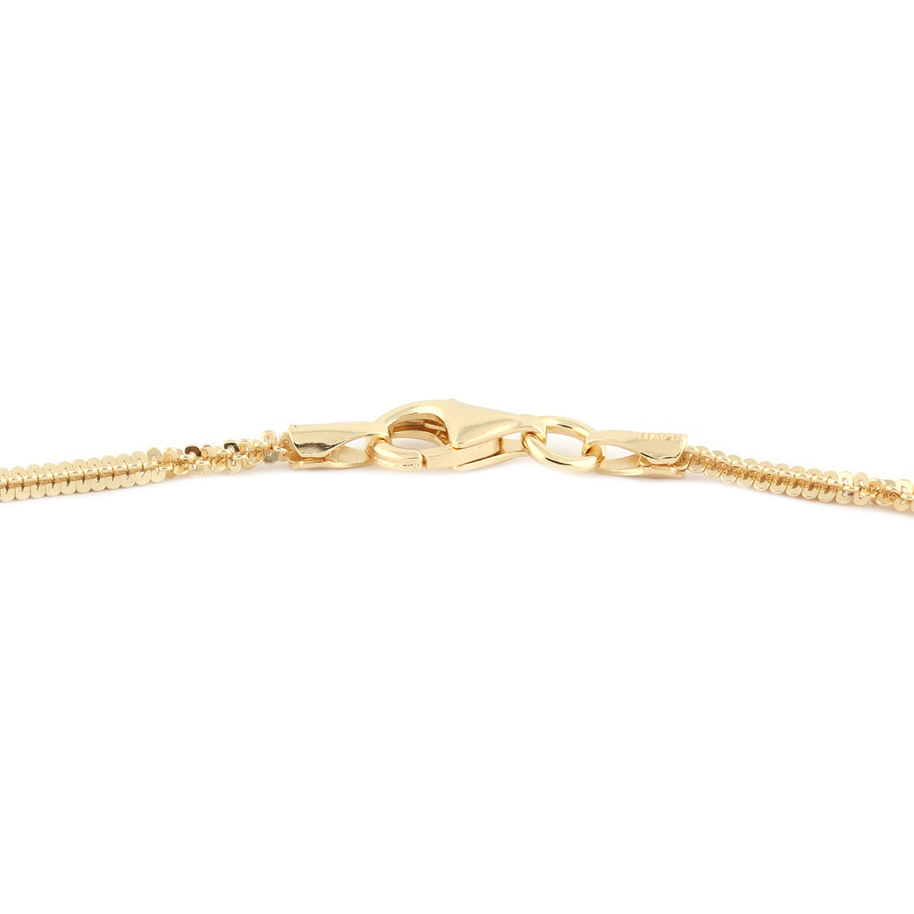 Italienische Alternative Margarita Kette ca. 50 cm 925 Silber Gold-Überzug