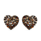 GP Amore-Kollektion - Rote Diamant und blaue Saphir-Ohrringe, 925 Silber platiniert ca. 0,50 ct