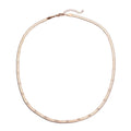 Strukturierte Fischgräten-Gliederkette, ca. 50 cm, 316L Edelstahl roséfarben ca. 10,90g