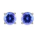RHAPSODY AAAA Tansanit Ohrringe, zertifiziert und geprüft, 950 Platin ca. 1.10 ct