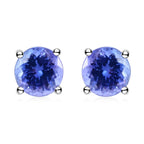 RHAPSODY AAAA Tansanit Ohrringe, zertifiziert und geprüft, 950 Platin ca. 1.10 ct