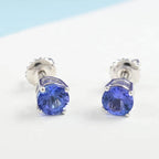 RHAPSODY AAAA Tansanit Ohrringe, zertifiziert und geprüft, 950 Platin ca. 1.10 ct