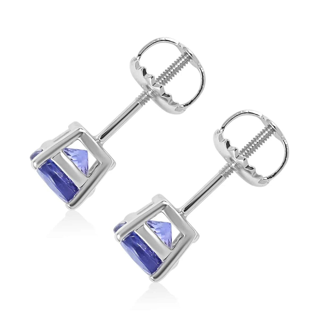 RHAPSODY AAAA Tansanit Ohrringe, zertifiziert und geprüft, 950 Platin ca. 1.10 ct