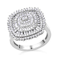 Diamant Ring, 925 Silber platiniert (Größe 16.00) ca. 1.00 ct