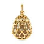 GP Spezial Kollektion - Prasiolith, Kanchanaburi blauer Saphir Anhänger, 925 Silber Gelbgold Vermeil ca. 15.27 ct