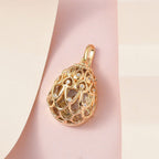 GP Spezial Kollektion - Prasiolith, Kanchanaburi blauer Saphir Anhänger, 925 Silber Gelbgold Vermeil ca. 15.27 ct