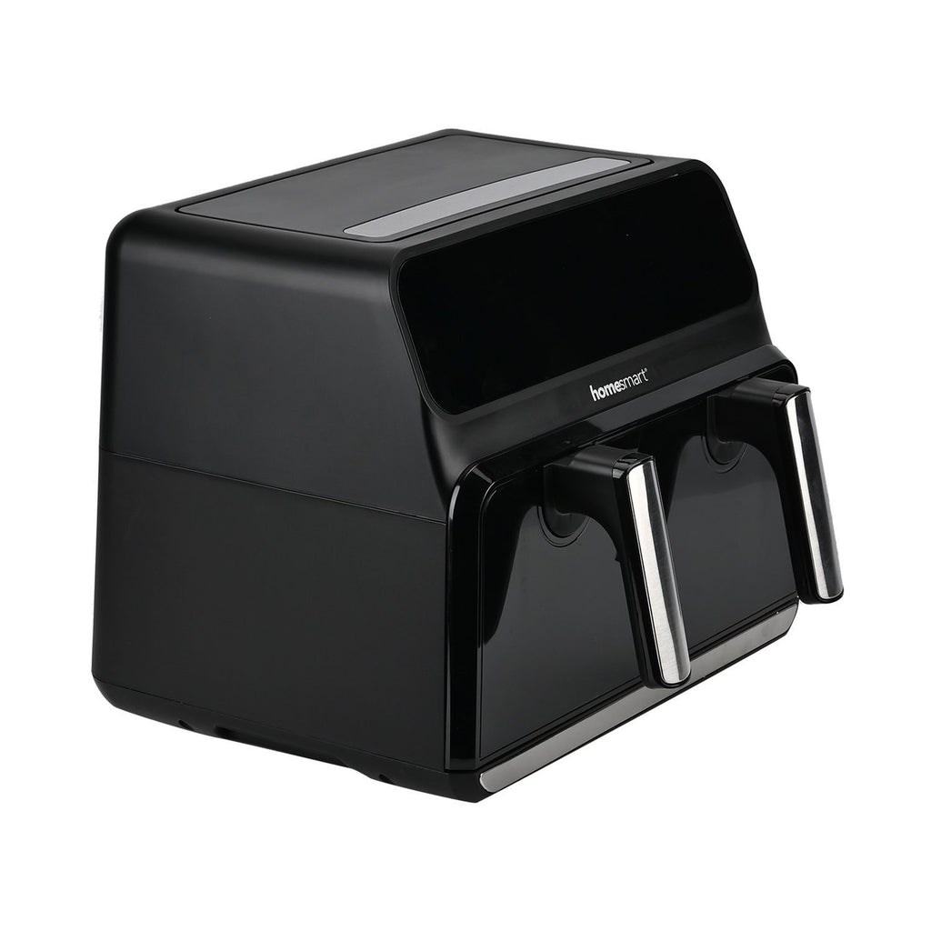 Heißluftfritteuse Deluxe: 8,5L Kapazität, 1700W, Touch-Display und Dual-Korb-System, schwarz