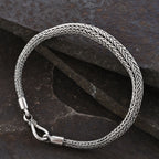 Royal Bali Kollektion - 925 Silber, Tulang Naga Armband ca. 19 cm ca. 18,62g