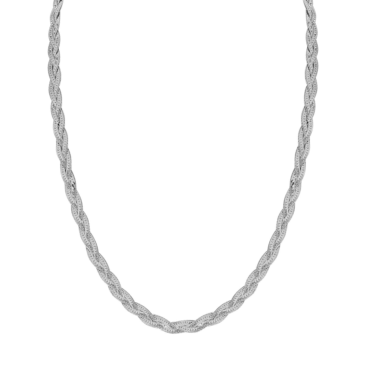 925 Silber rhodiniert Kette ca. 45 cm ca. 8,97g