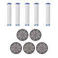5er-Set Austauschbare Wasserfilter,  Weiß und Schwarz, ABS,10cm Filterelement, 5.5cm Filterbox