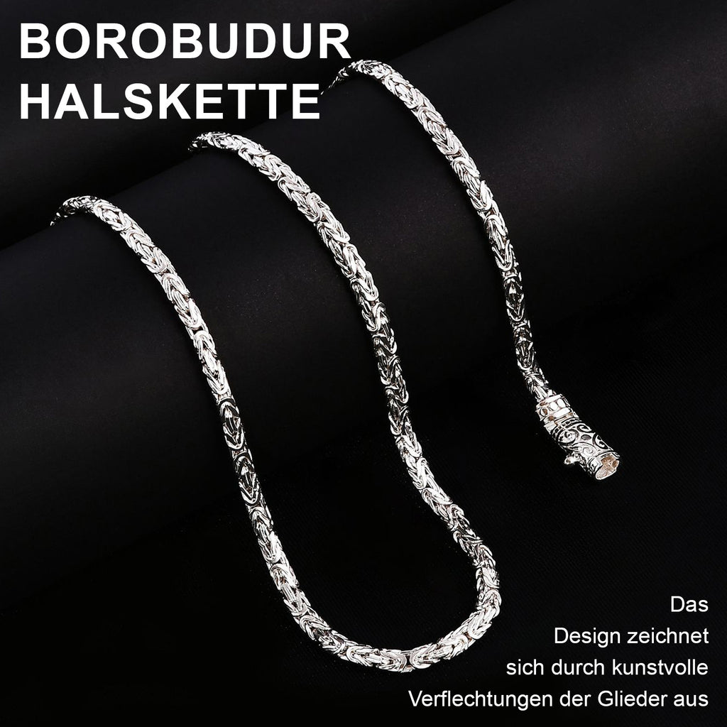 Royal Bali - 925 Silber Borobudur Halskette, ca. 50 cm, ca. 35,89g