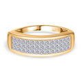 Weißer Diamant I1-I2 G-H Ring 375 Gold (Größe 18.00) ca. 1.00 ct