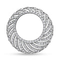 Weißer Diamant P Anhänger 925 Silber platiniert ca. 0.50 ct