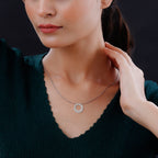 Weißer Diamant P Anhänger 925 Silber platiniert ca. 0.50 ct