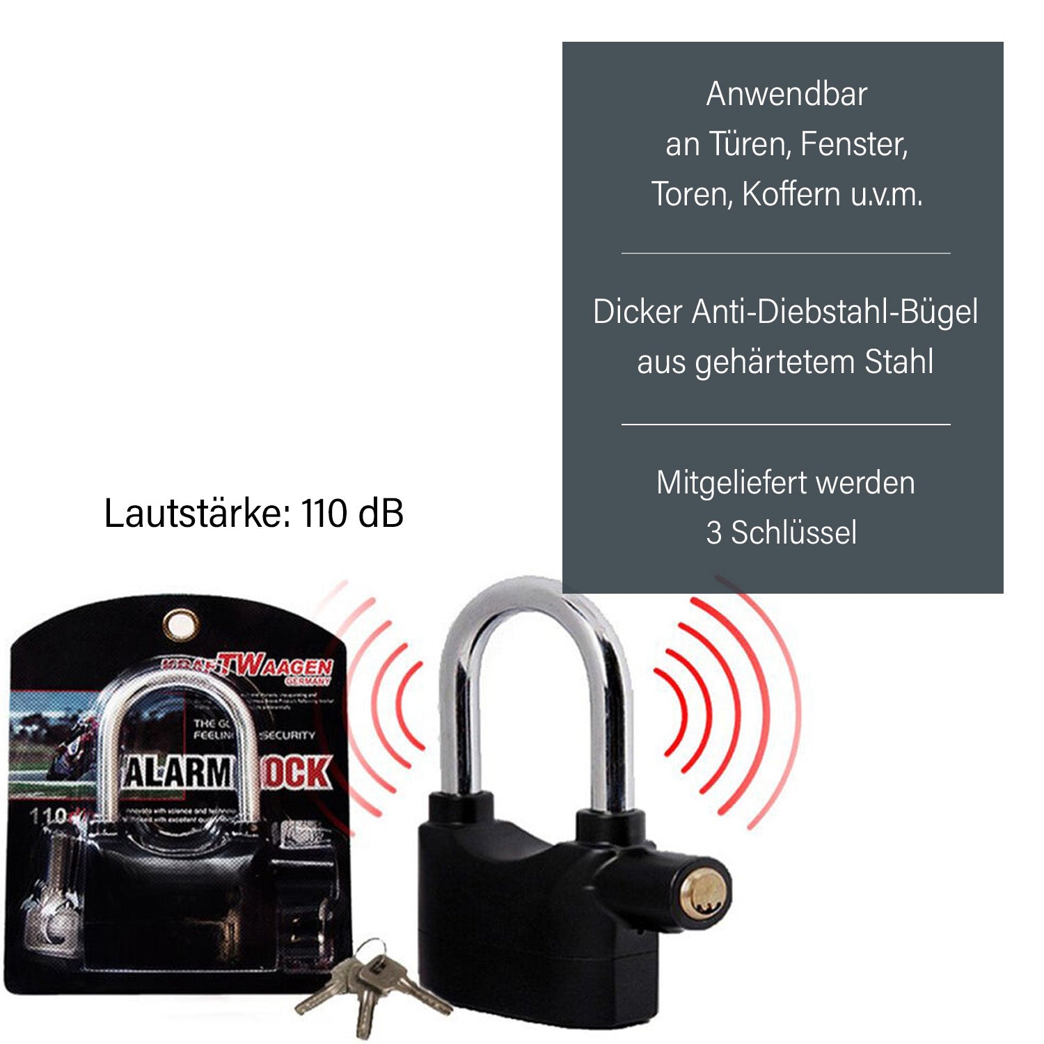 Sicherheits-Alarm Schloss