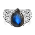 Labradorit Ring Messing (Größe 16.00) ca. 6,13 ct