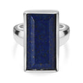 AAA Lapislazuli Ring, 316L Edelstahl (Größe 16.00) ca. 3.79 ct