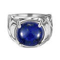 Lapislazuli Ring Messing (Größe 17.00) ca. 6,78 ct