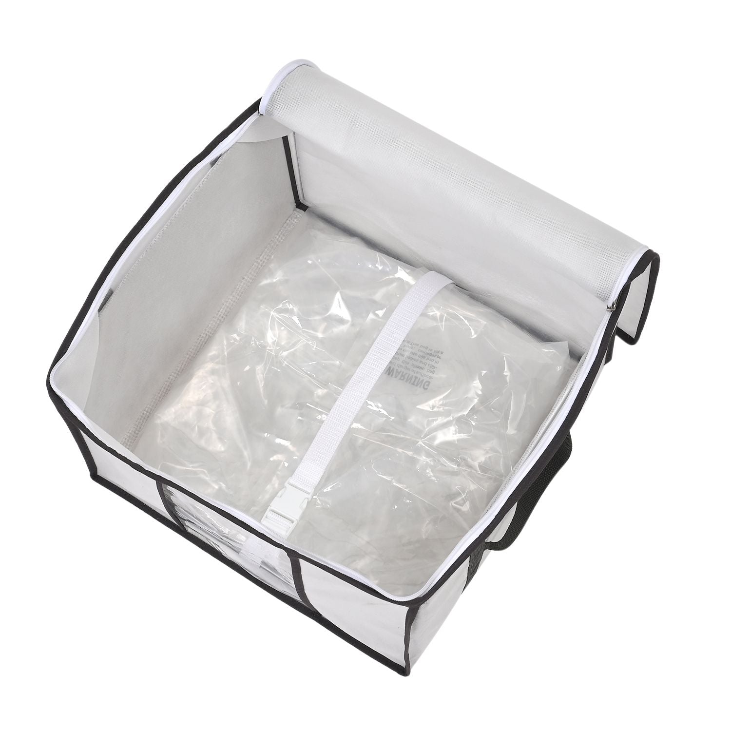 XXL Vakuum-Aufbewahrungsbox, Platzsparender Organizer für Kleidung, Bettwäsche und Decken, vakuum- und pumpkompatibel, 40x42x25cm