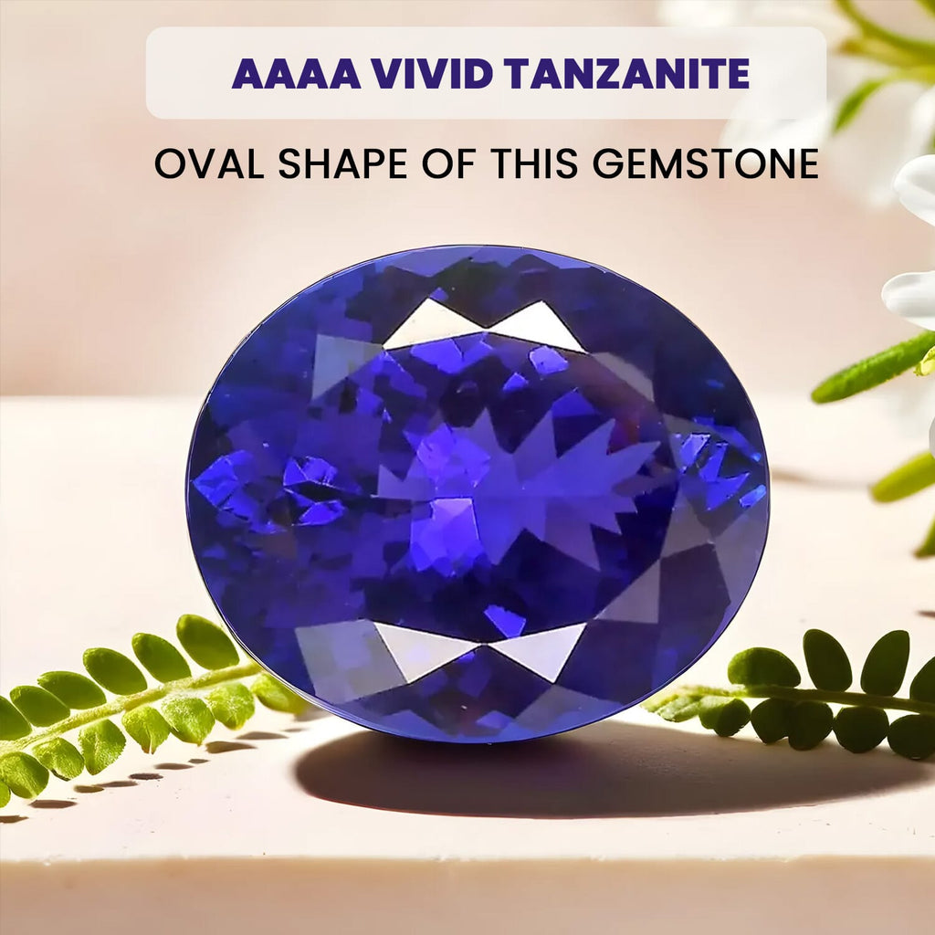Tanzanite Oval Free Faceted Cut 4A 24.92 Ct
