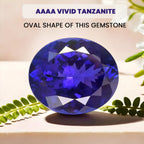 Tanzanite Oval Free Faceted Cut 4A 24.92 Ct