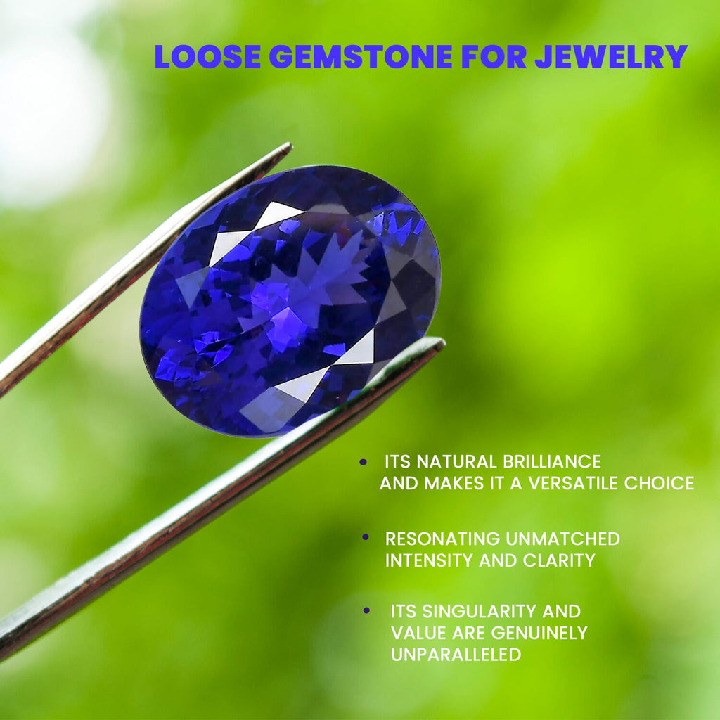 Tanzanite Oval Free Faceted Cut 4A 24.92 Ct