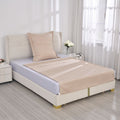 Bettwäsche-Set aus 80% Baumwolle mit Satin-Streifen, 135x200 cm und 80x80 cm, Beige