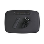 Soulsmart Vibrationsplatte mit RGB-Beleuchtung, Bluetooth-Lautsprecher und 150W-Motor, Schwarz