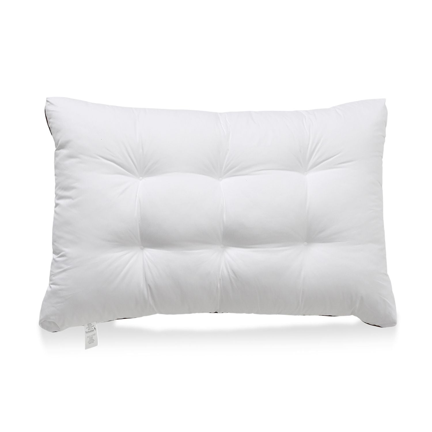 SERENITY NIGHT Weltpremiere: 5-in-1-Kissen mit echtem Daunen, Kunstdaunen und Memory-Schaum, 50x75cm