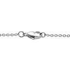 Blauer Diamant Halskette ca. 45 cm Edelstahl