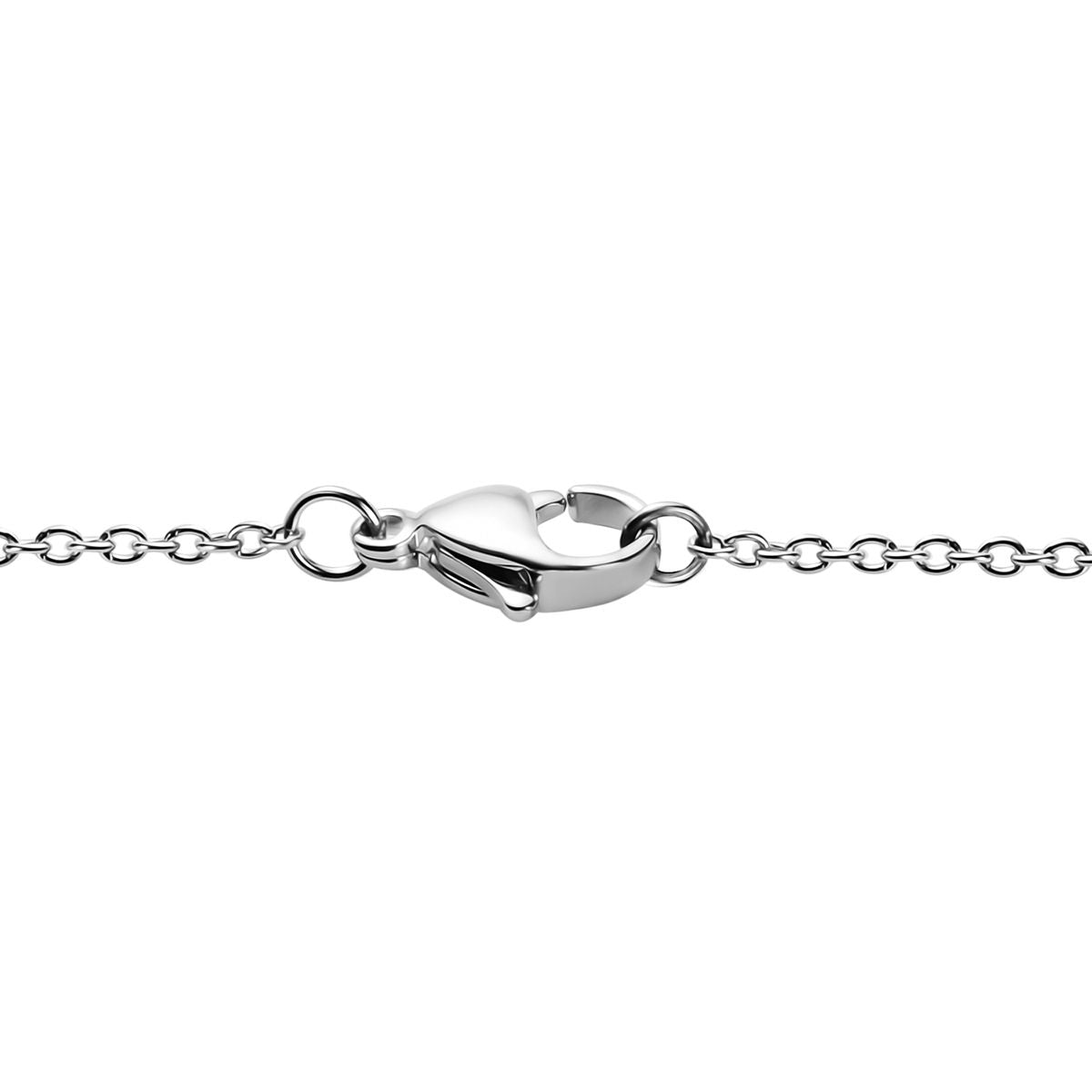 Blauer Diamant Halskette ca. 45 cm Edelstahl