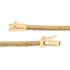 AAA Goldene Südsee Perle (11-12 mm), Lab Grown Diamant Armband ca. 19 cm 925 Silber