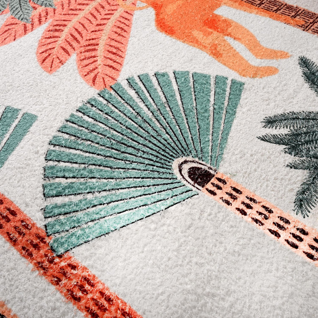 Teppich Digitaldruck Blüten, Baumwolle Polyester, 120 x 180 cm