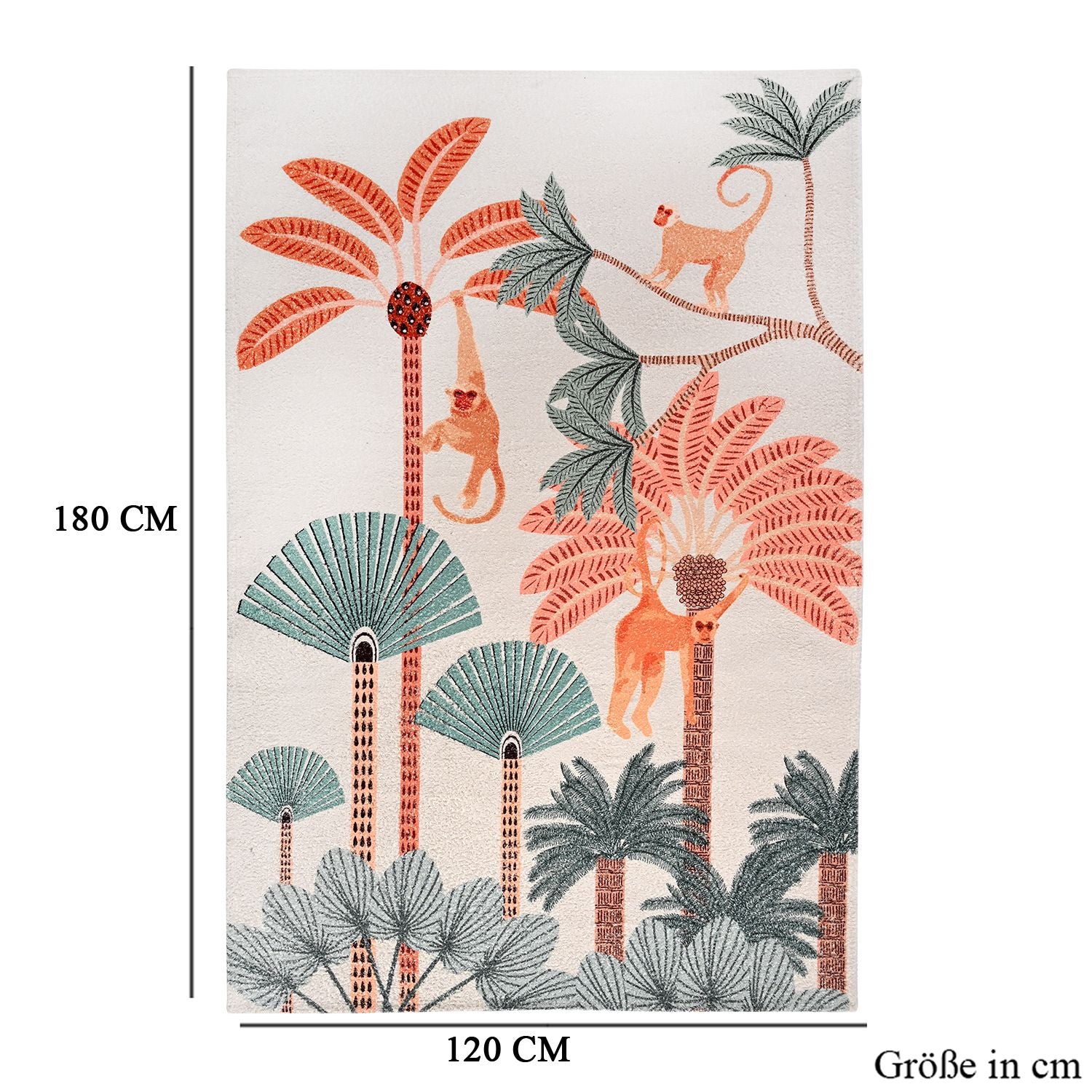 Teppich Digitaldruck Blüten, Baumwolle Polyester, 120 x 180 cm